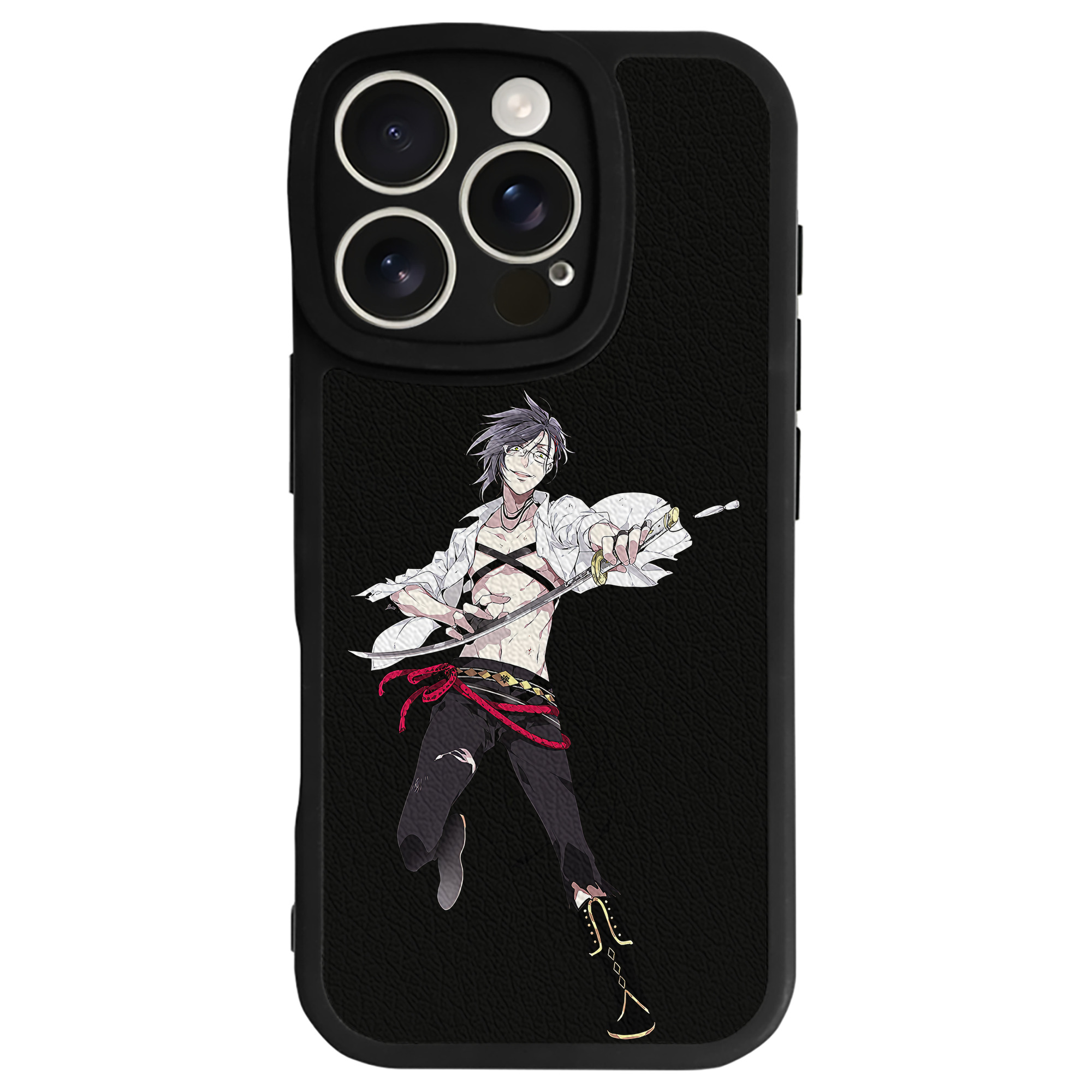 （画像用） 刀剣乱舞 Touken Ranbu 【iPhone 16シリーズ対応】シリコンスマホケース（レザー調） 材質：シリコン